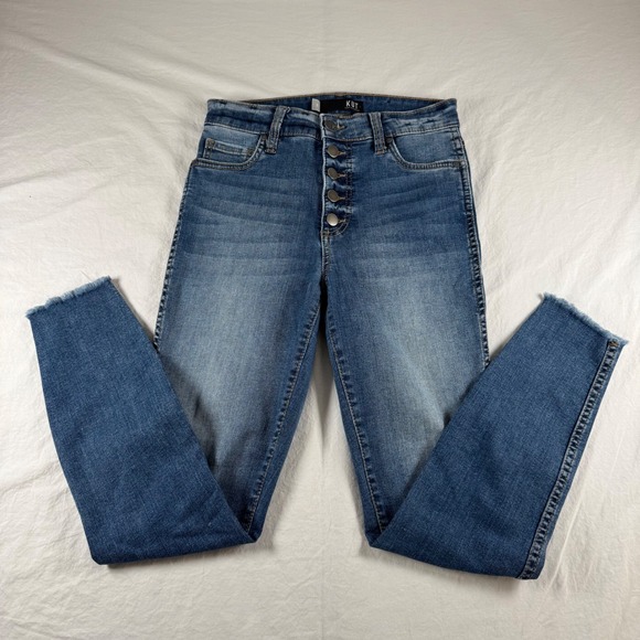 Kut from the Kloth Denim - KUT from the Kloth Women's Size 0 Blue Connie Fab Ab Ankle Skinny Jeans